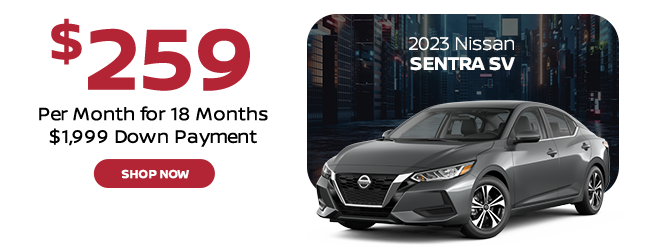 Nissan Sentra $259 per month