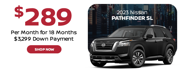 Nissan Pathfinder $289 per month