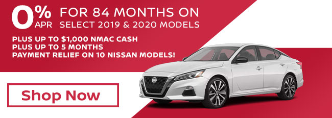 0% apr for 84 months on select 2019 and 2020 models