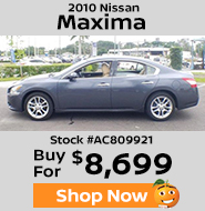 2010 Nissan Maxima buy for $8,699