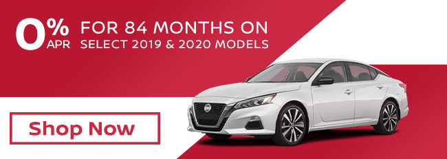 0% apr for 84 months on select 2019 and 2020 models
