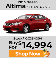 2016 Nissan Altima Sedan I4 2.5 S