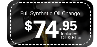 Full Synthetic Oil Change $46.95