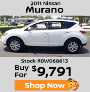 2011 Nissan Murano buy for $9,791