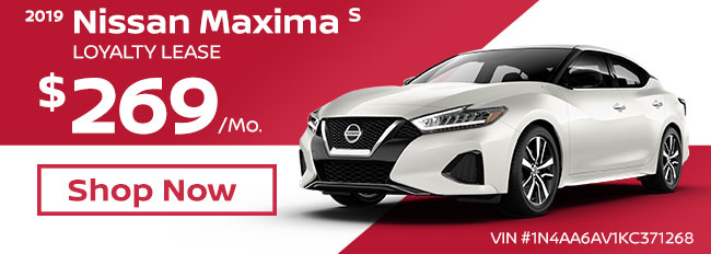 2019 Nissan Maxima Loyalty Lease $269 per month