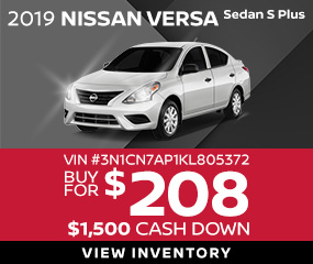 2019 Nissan Versa Sedan S Plus