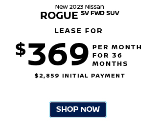 2023 Rogue SV FWD SUV 369 Mo for 36 months