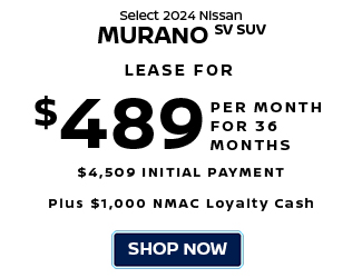 On select 2024 Nissan Murano SV SUV 489 a month