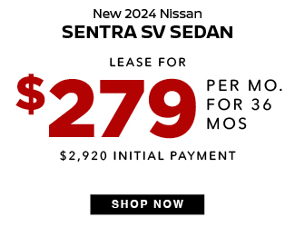 On select 2024 Nissan Sentra SV SUV 489 a month