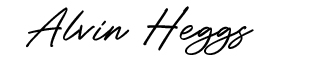 Alvin Heggs signature