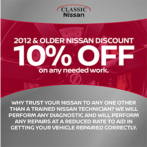 2012 and older Nissan Discount