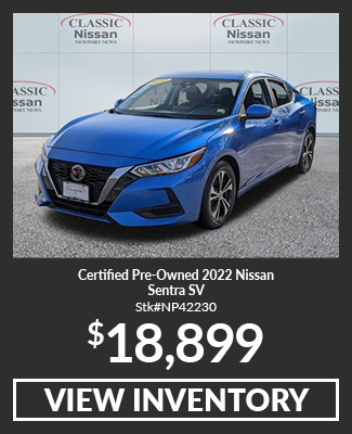 Certified Pre-Owned	2022	Nissan	Sentra	SV