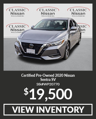 certified used 2020 nissan sentra sv fwd