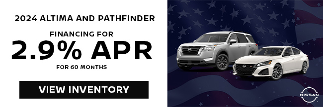 2024 Nissan Altima and Pathfinder APR offer