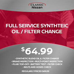 Full Service Synthteic oil and filter change