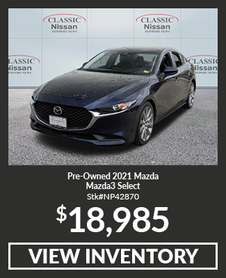 Pre-Owned	2021 Mazda Mazda3 Select