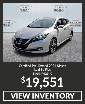 Certified Pre-Owned 2021 Nissan Leaf SL Plus