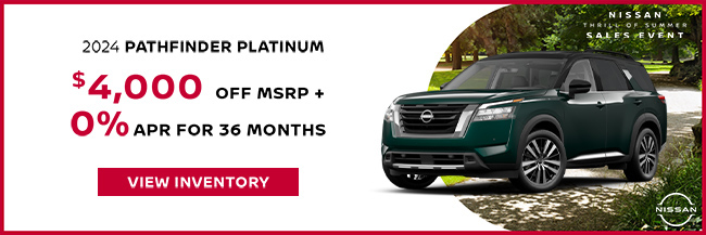 2024 Nissan Pathfinder PLatinum offer