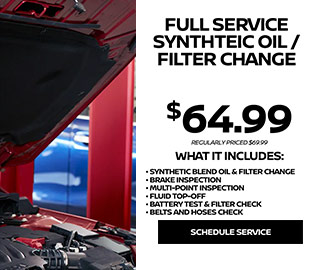 Full service Synthteic Oil Filter Change