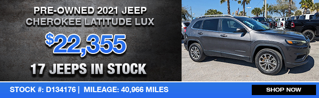 Special Pre-Owned 2021 Jeep Cherokee Latitude LUX