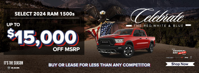 Select 2024 RAM 1500 models