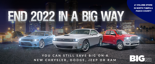 End 2022 in a Big Way - you can still save Big on a new Chrysler Dodge JEeep or RAM