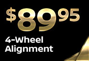 Eightynine Dollars 4-Wheel Alignment