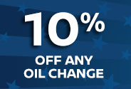 Ten Percent Off Oil Change