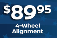 Eightynine Dollars 4-Wheel Alignment