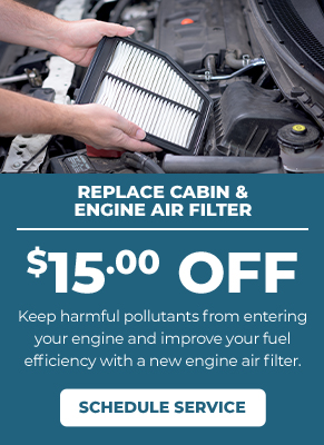 replace cabin filter and engine air filter