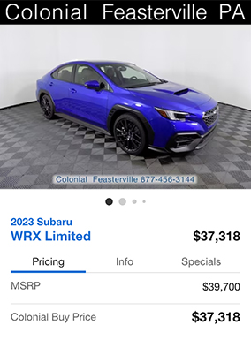 2023 Subaru WRX Limited