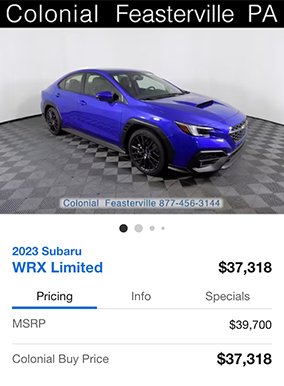 2023 Subaru WRX Limited