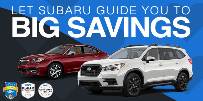let Subaru guide you to big savings