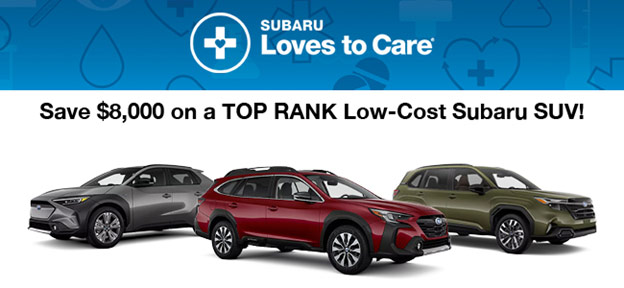 $8,000 compared to other SUVs Subaru Love Promise