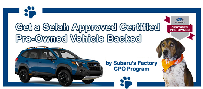 Get a Selah approved Certified Pre-owned Vehicle backed by CPO problem