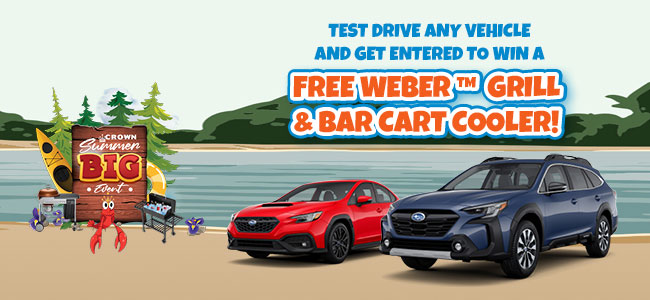 test drive and get entry to win a grill