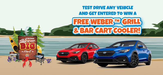 test drive and get entry to win a grill