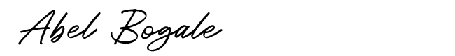 Signature of Abel Bogale