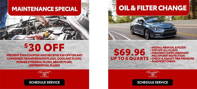 maintenance special and oil change special