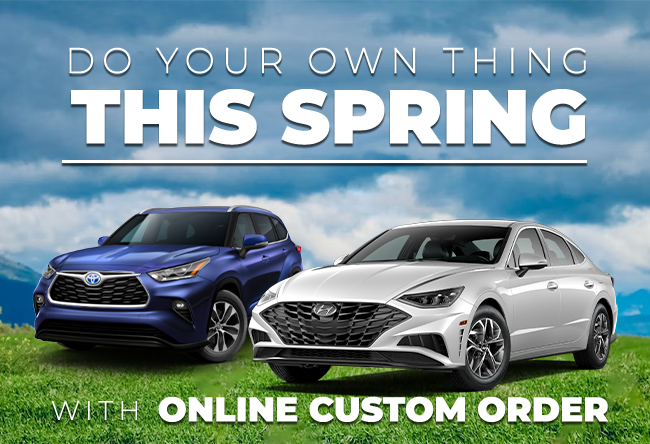 do your own thing this spring with online custom order