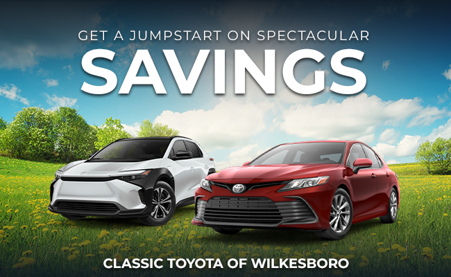 Get a jumpstart on spectacular savings at Classic Toyota of Wilkesboro