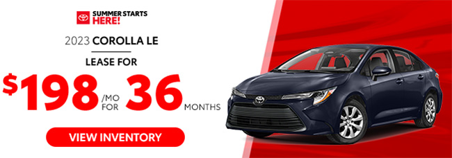 special lease offer on new 2023 Toyota