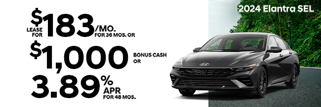 special offer on Hyundai Elantra SE