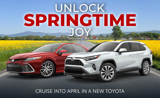 April into a new drive - Embrace the season in a new Toyota