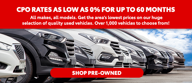 CPO rates on used cars