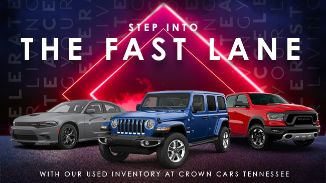 step into the fast lane with our used inventory at Crown Cars Tennessee