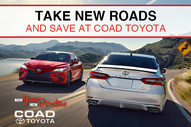 Take New Roads And Save At Coad Toyota