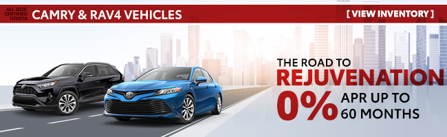 All Toyota Certified Pre-Owned Camry and Rav4