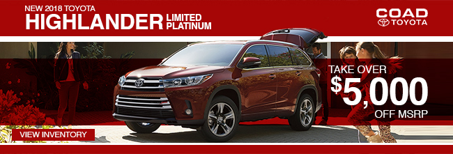 2018 Toyota Highlander Limited Platinum