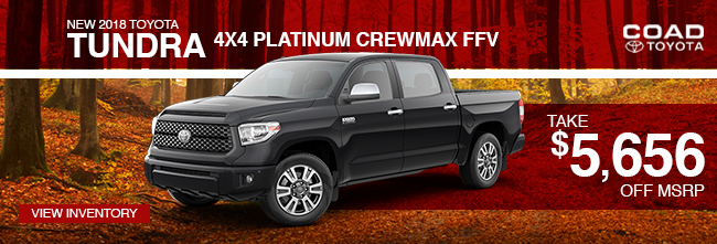 2018 Toyota Tundra 4X4 Platinum Crewmax FFV